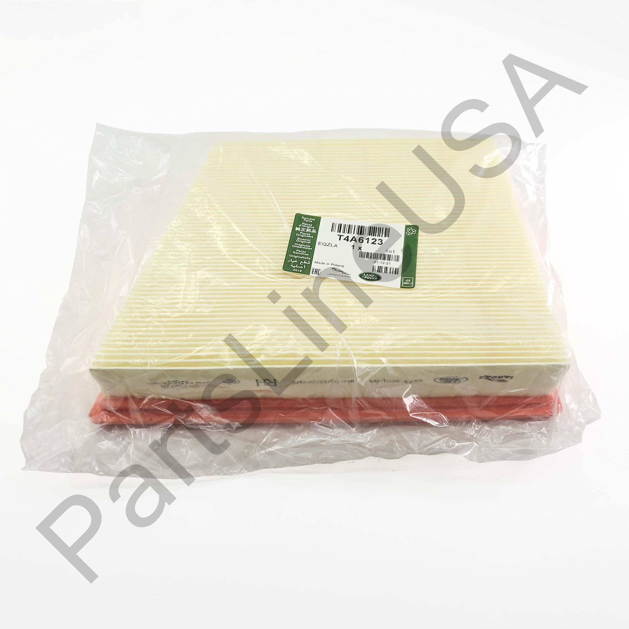 Picture of Genuine Jaguar Air Filter T4A6123 (Right)